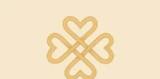 Geometrische illustratie bij het artikel ‘Wat is yoga’, gebaseerd op de eerste vier wijsheden van Patanjali.