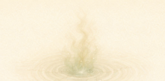 Innerlijke onrust afgebeeld als kringen waar rook uit komt
